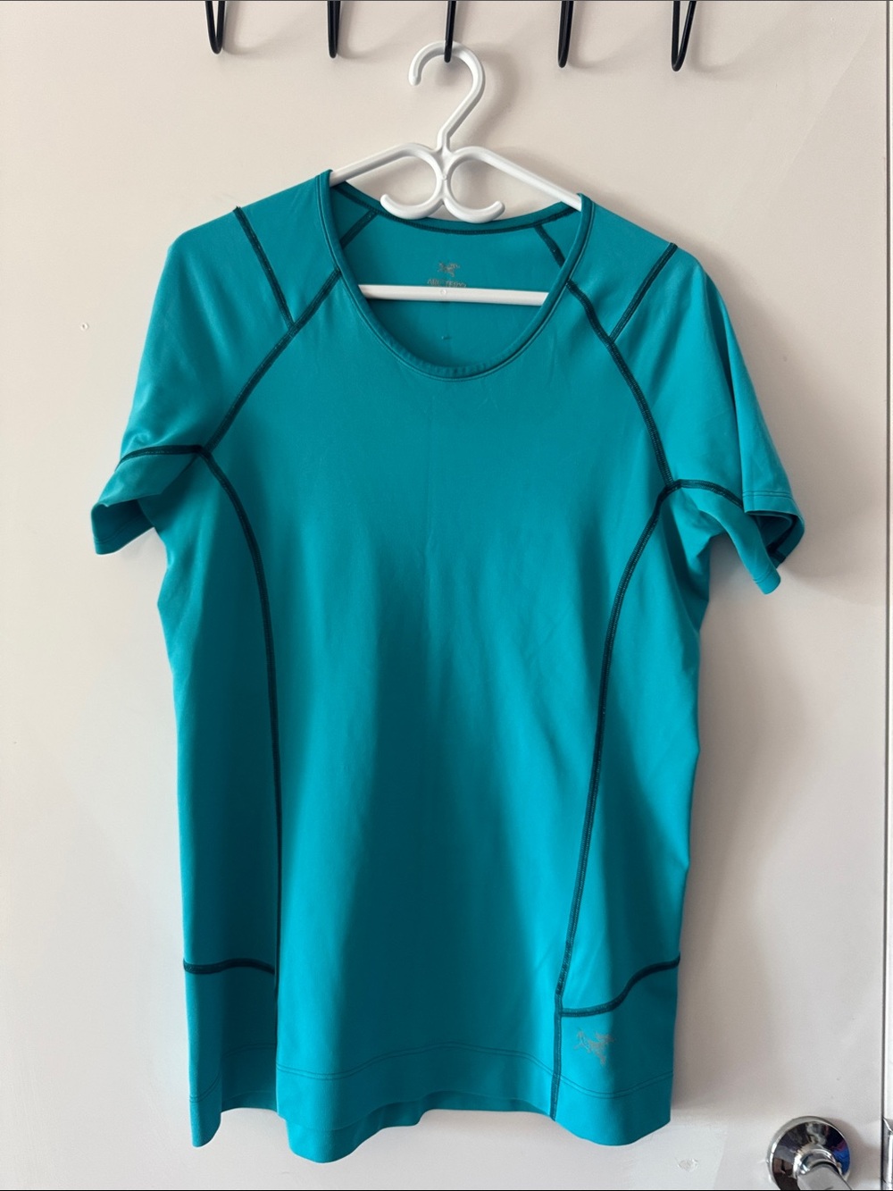 Excellent condition Arc'teryx Women's Short Sleeve Active Tee - Teal Blue